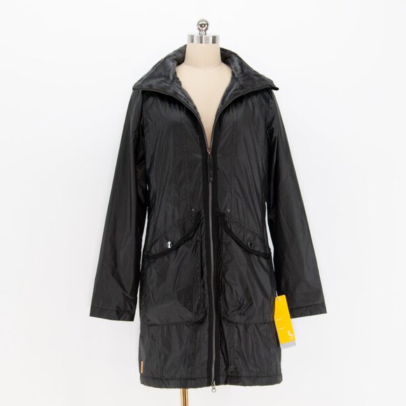 Lolë Jacket Windproof Water Resistant Hooded Pockets Carbon Black - Picture 1 of 7